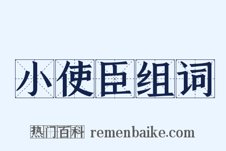小使臣组词是什么意思的图片